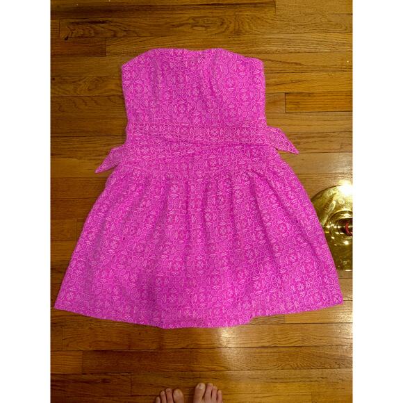 Akela Strapless Fit and Flare Minidress in Orchid by Lily Pullitzer NWT - Picture 1 of 8